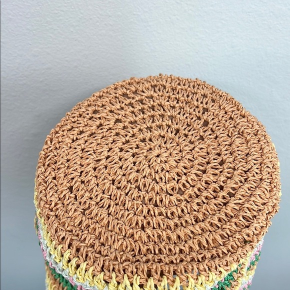 Billabong Pink and Yellow Beachy Tote Bag - Picture 5 of 7